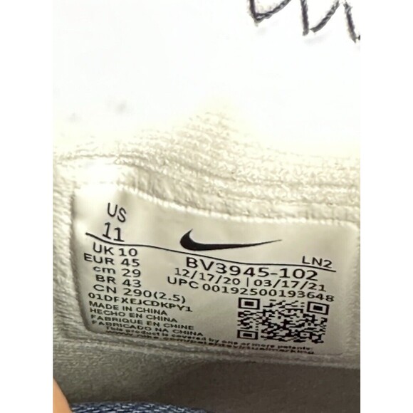 Nike Men’s 11 Alpha Menace Pro 2 MID Football Cleats BV3945-102 Navy White - Picture 8 of 8